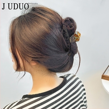 Clip de păr din acid acetic — clip cu priză, realizat manual, stil Maillard pădure pentru femei