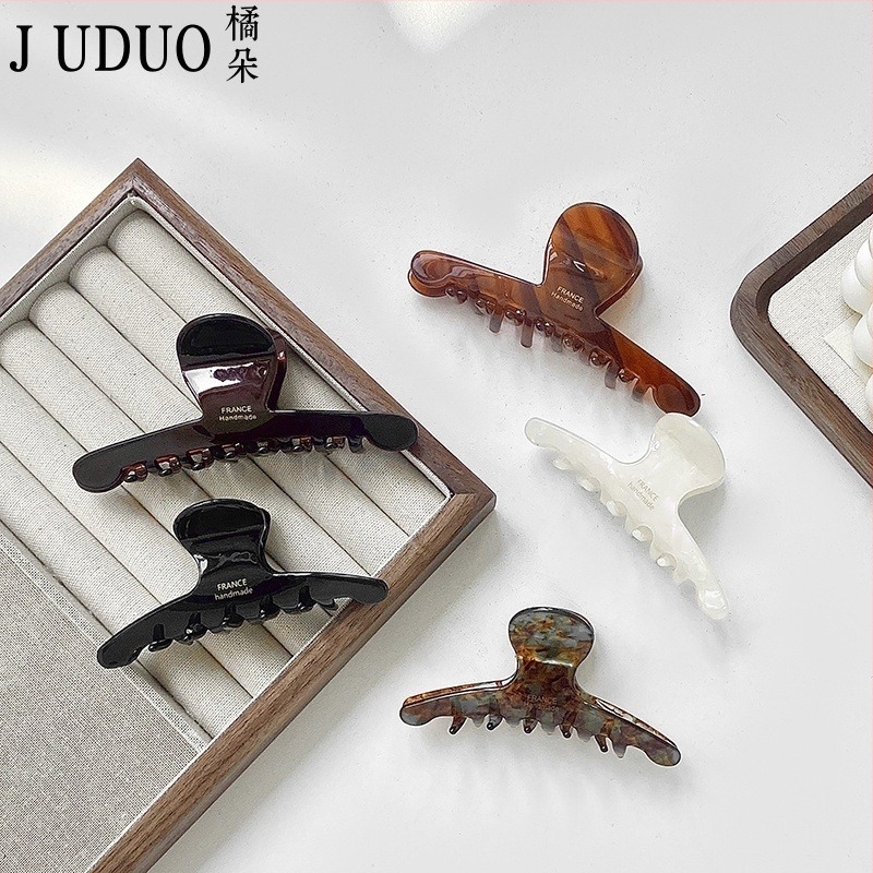 Clip de păr din acid acetic — clip cu priză, realizat manual, stil Maillard pădure pentru femei