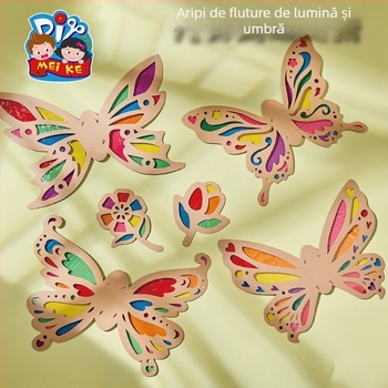 Kit DIY pentru aripioare de fluture pentru copii — material din hârtie, vârsta 4-6 ani
