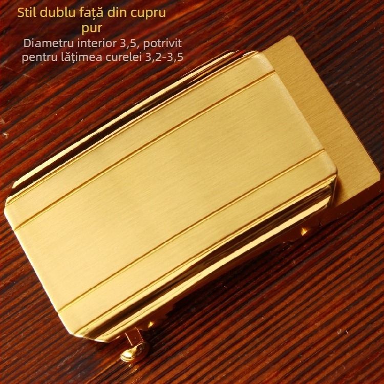 Cataramă automată pentru curea, din cupru pur, cataramă pentru bărbați, stil Chinezesc