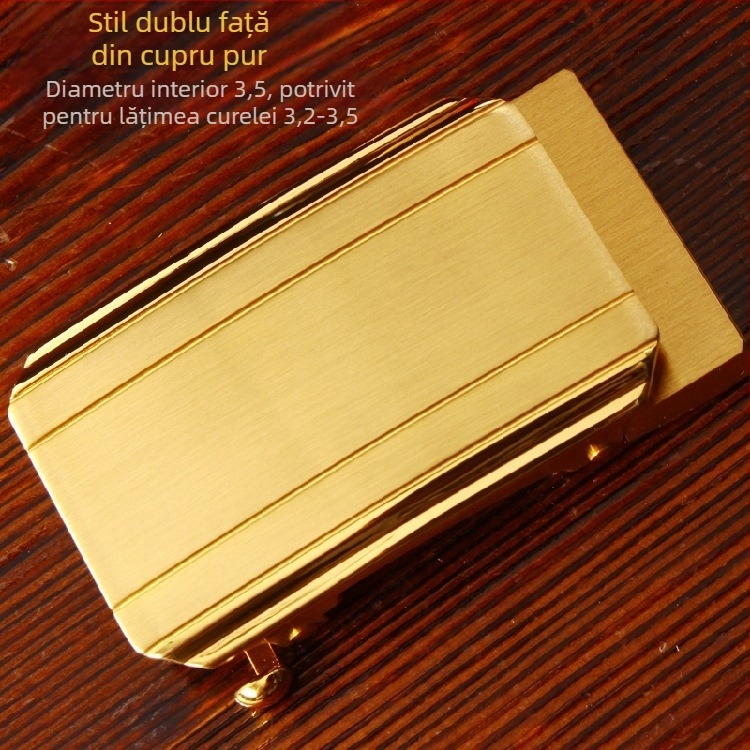 Cataramă automată pentru curea, din cupru pur, cataramă pentru bărbați, stil Chinezesc