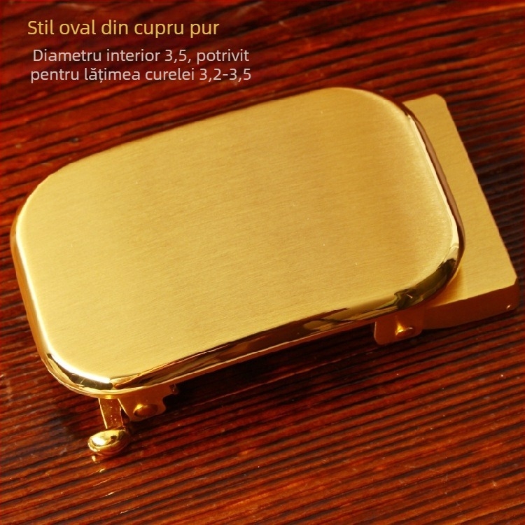 Cataramă automată pentru curea, din cupru pur, cataramă pentru bărbați, stil Chinezesc