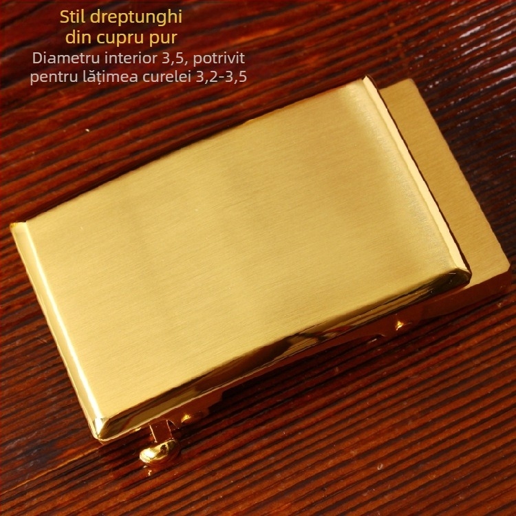 Cataramă automată pentru curea, din cupru pur, cataramă pentru bărbați, stil Chinezesc