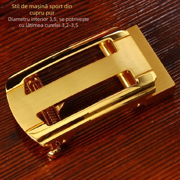 Cataramă automată pentru curea, din cupru pur, cataramă pentru bărbați, stil Chinezesc