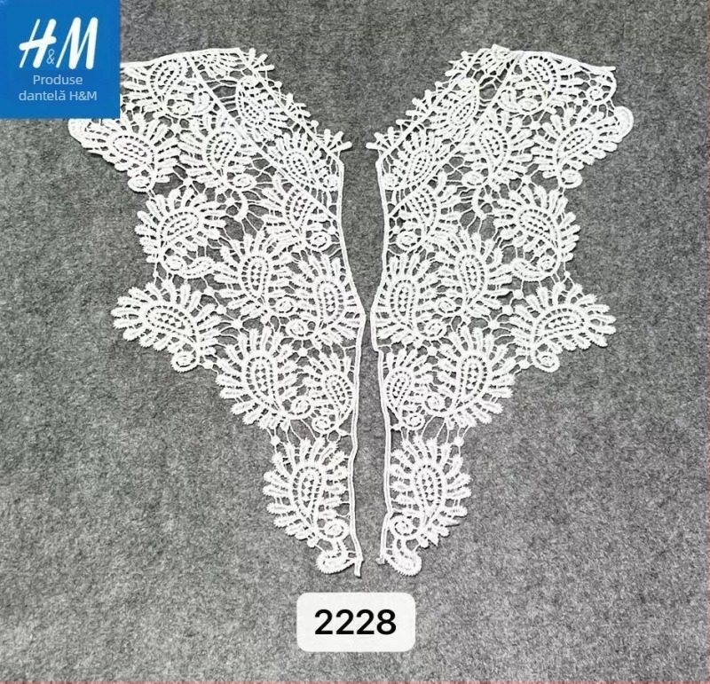 Cardigan din dantelă solubilă în apă, cu guler din plasă, broderie florală, stil coreean