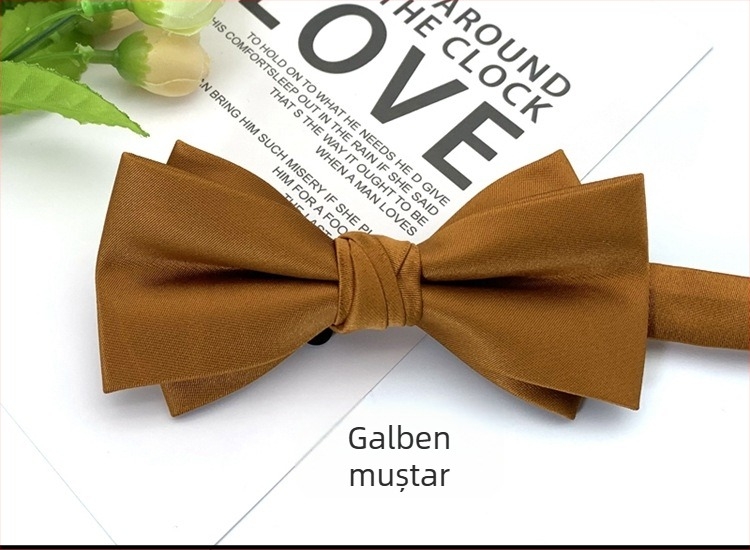 Papion din poliester, unisex, stil modern, potrivit pentru nuntă