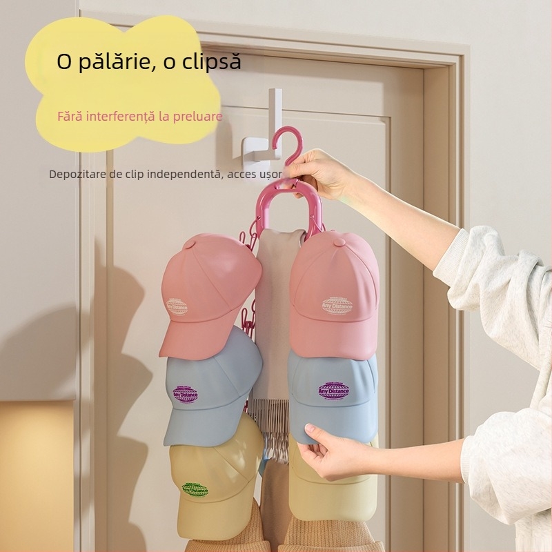 Suport clip pentru pălării - plastic, pliabil, model 1, brand Orange Words