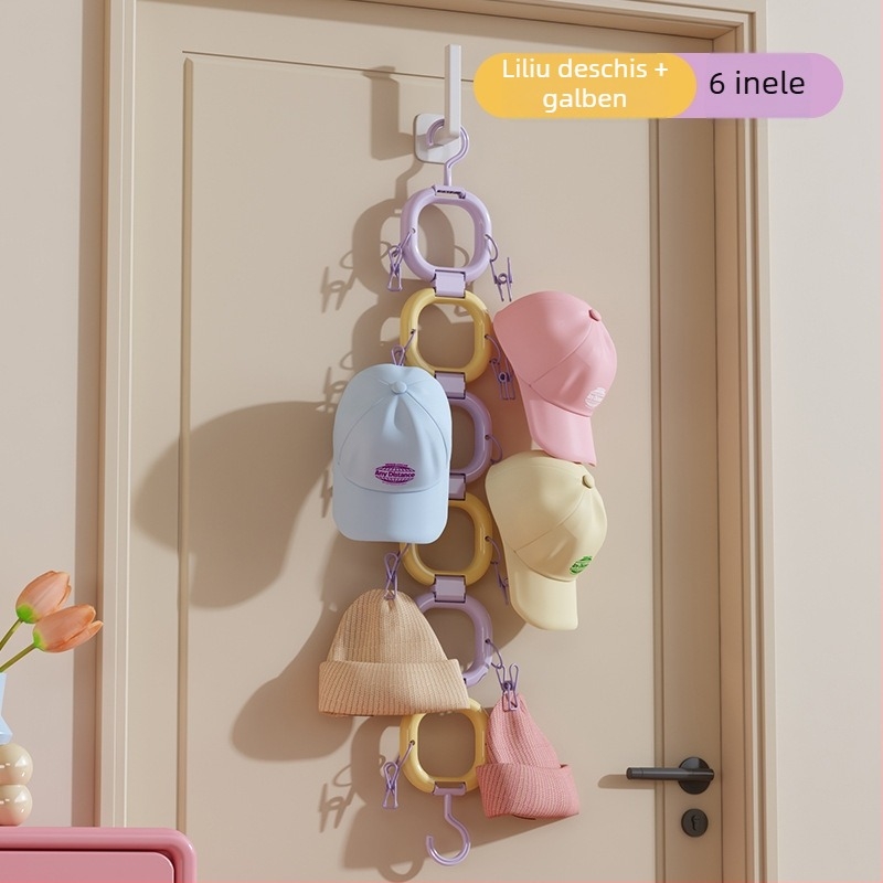 Suport clip pentru pălării - plastic, pliabil, model 1, brand Orange Words