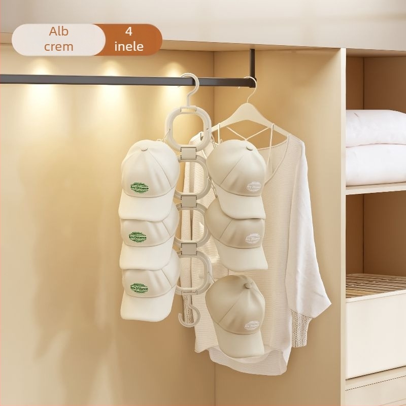 Suport clip pentru pălării - plastic, pliabil, model 1, brand Orange Words