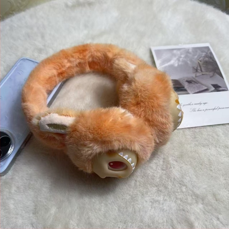 Protecții pentru urechi pentru copii, model în blocuri de culori, rezistente la vânt, calde pentru iarnă