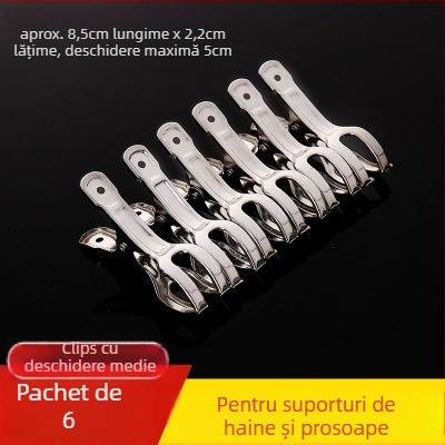 Clip uscare din oțel inoxidabil, clip anti-vânt pentru haine, șosete, cămăși și altele