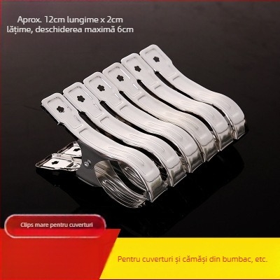 Clip uscare din oțel inoxidabil, clip anti-vânt pentru haine, șosete, cămăși și altele