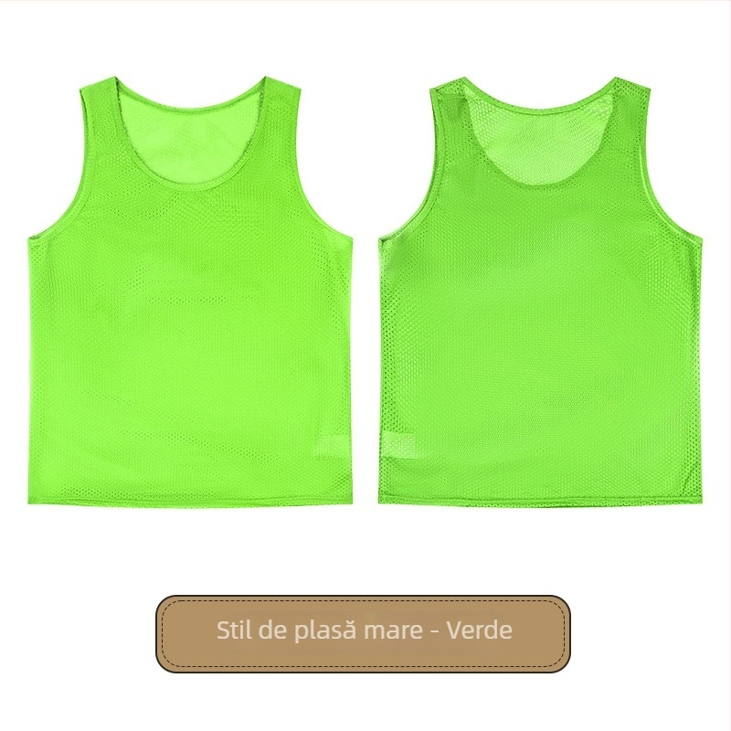 Vesta de antrenament pentru fotbal, copii, cu plasă mare, poliester, toate sezoanele, unisex
