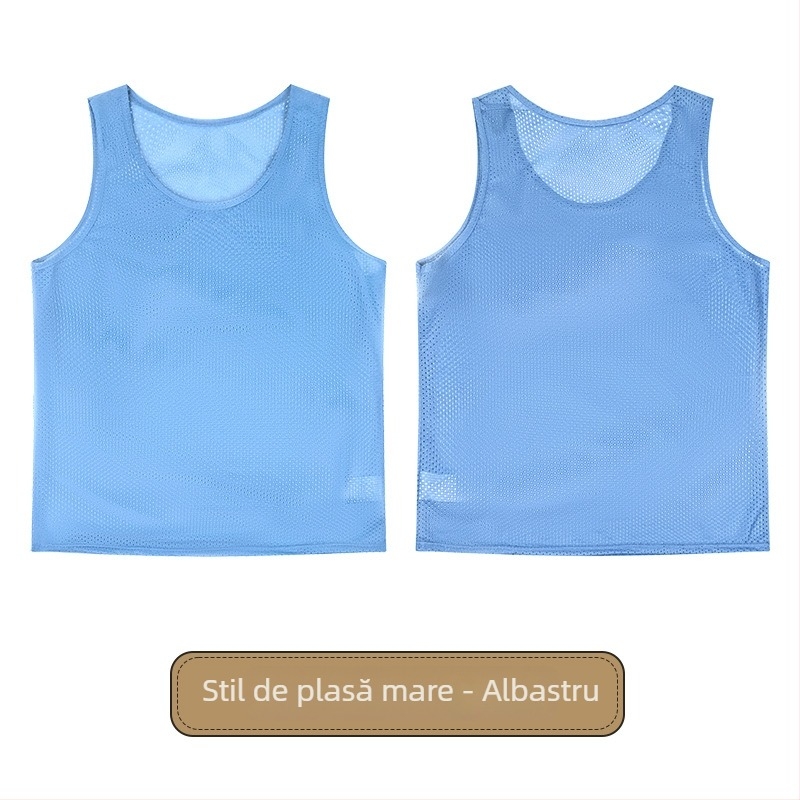 Vesta de antrenament pentru fotbal, copii, cu plasă mare, poliester, toate sezoanele, unisex