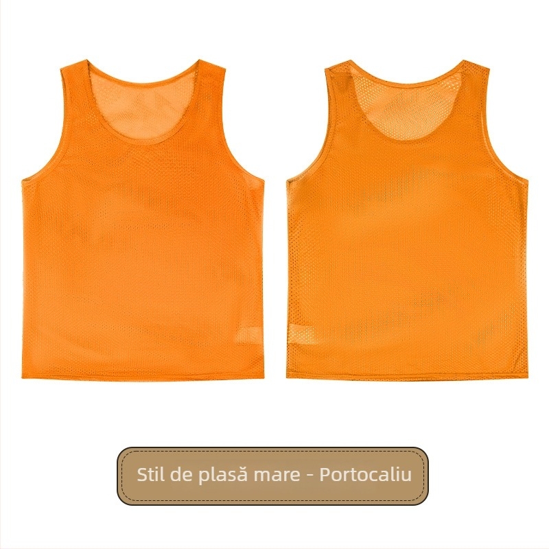 Vesta de antrenament pentru fotbal, copii, cu plasă mare, poliester, toate sezoanele, unisex