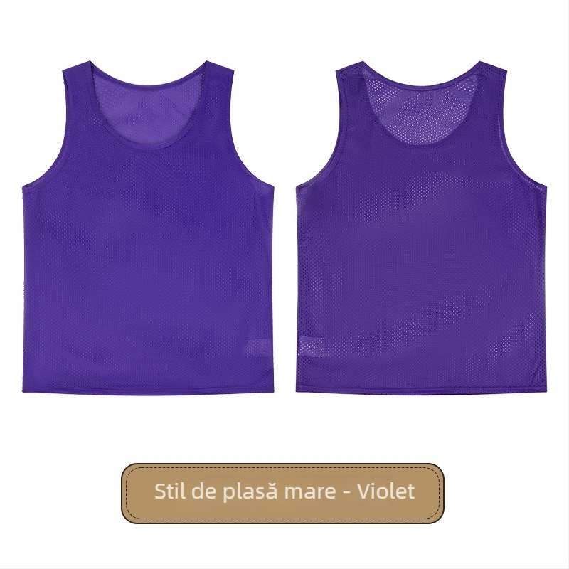 Vesta de antrenament pentru fotbal, copii, cu plasă mare, poliester, toate sezoanele, unisex