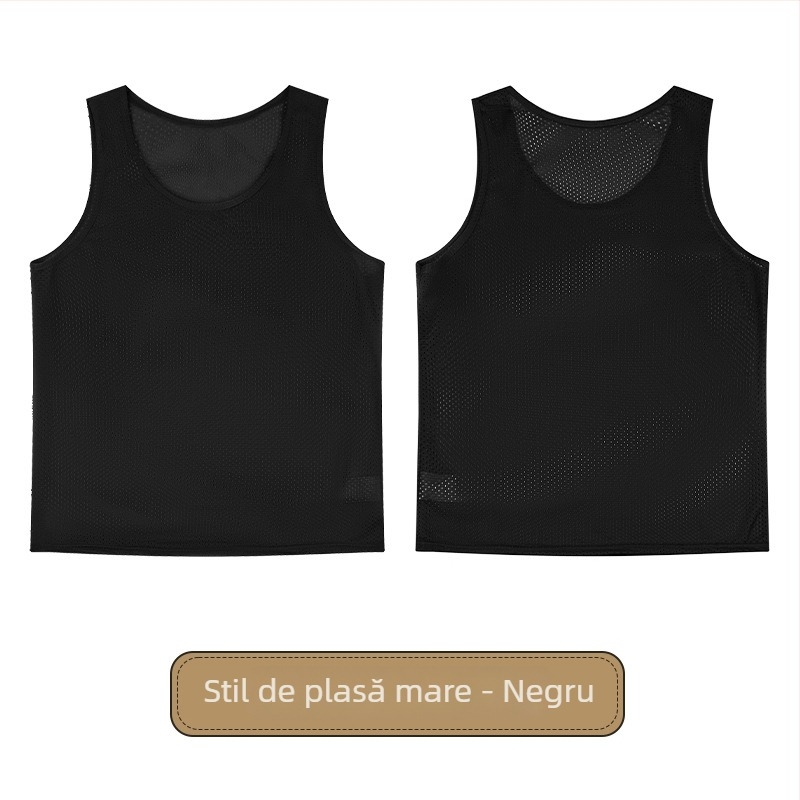 Vesta de antrenament pentru fotbal, copii, cu plasă mare, poliester, toate sezoanele, unisex