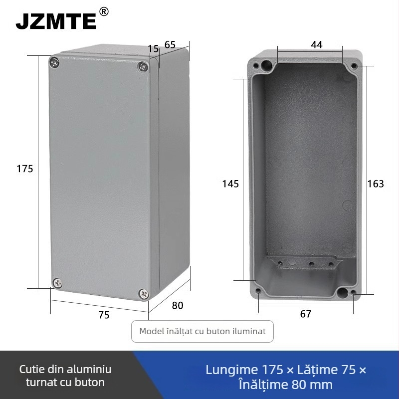 Cutie terminală din aluminiu turnat, pentru exterior, impermeabilă, 440V sau mai mare, JZMTE, importată