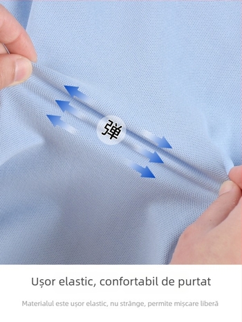 Tricou polo din bumbac pentru vară 2024, cu dungi sau uni, pentru copii peste 140 cm.