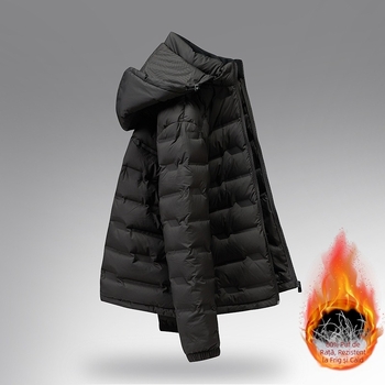 Cardigan în stil coreean, ușor, cu glugă detașabilă, umplutură din bumbac, material exterior și căptușeală din poliester