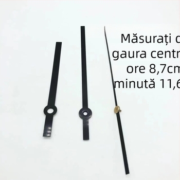 Mecanism de ceas quartz cu carcasă metalică și ace de ceas • Brand: Clock hand • Mișcare: Quartz • Ambalare: 500 bucăți