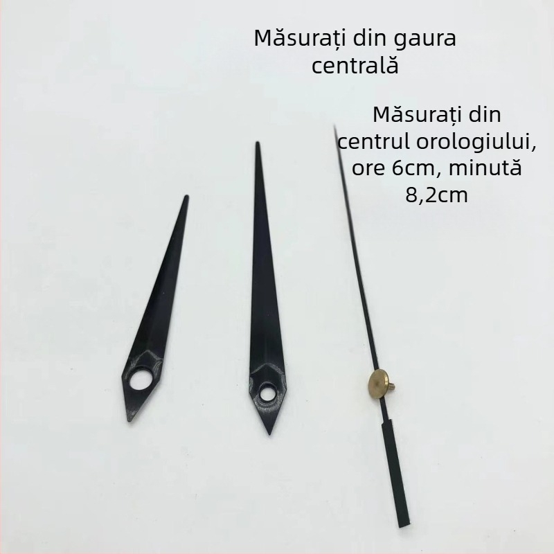 Mecanism de ceas quartz cu carcasă metalică și ace de ceas • Brand: Clock hand • Mișcare: Quartz • Ambalare: 500 bucăți