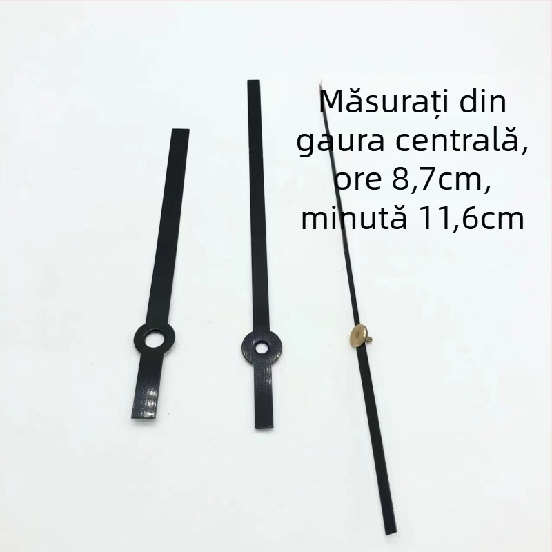 Mecanism de ceas quartz cu carcasă metalică și ace de ceas • Brand: Clock hand • Mișcare: Quartz • Ambalare: 500 bucăți