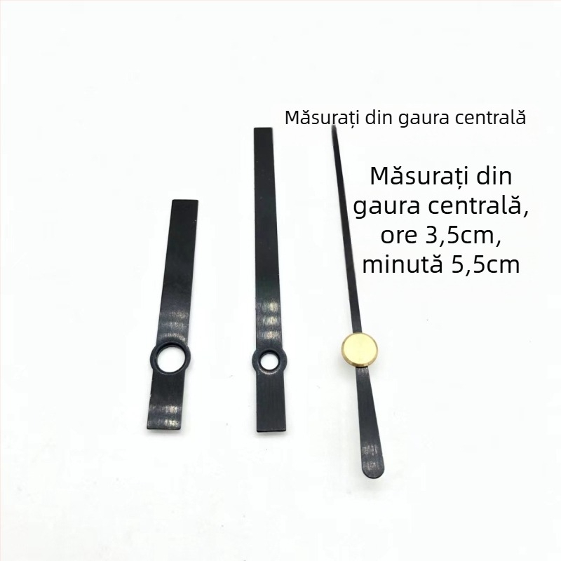 Mecanism de ceas quartz cu carcasă metalică și ace de ceas • Brand: Clock hand • Mișcare: Quartz • Ambalare: 500 bucăți