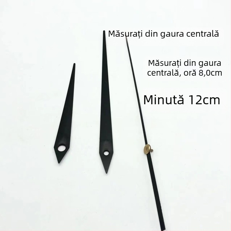 Mecanism de ceas quartz cu carcasă metalică și ace de ceas • Brand: Clock hand • Mișcare: Quartz • Ambalare: 500 bucăți