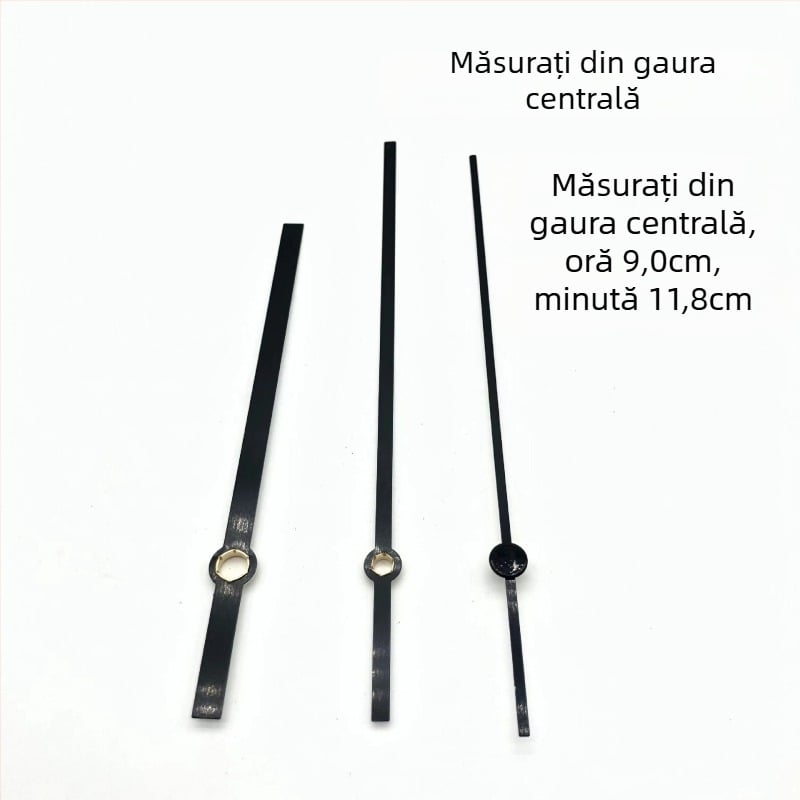 Mecanism de ceas quartz cu carcasă metalică și ace de ceas • Brand: Clock hand • Mișcare: Quartz • Ambalare: 500 bucăți