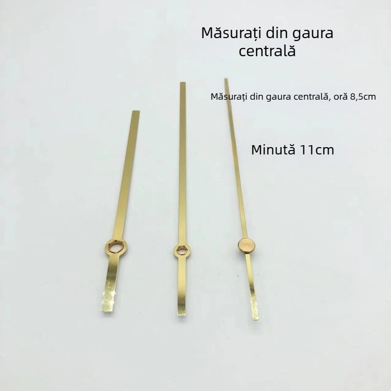 Mecanism de ceas quartz cu carcasă metalică și ace de ceas • Brand: Clock hand • Mișcare: Quartz • Ambalare: 500 bucăți