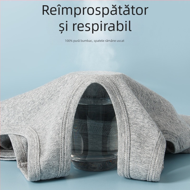 Top fără mâneci pentru bărbați, tricot ribat, 100% bumbac, potrivit, respirabil.
