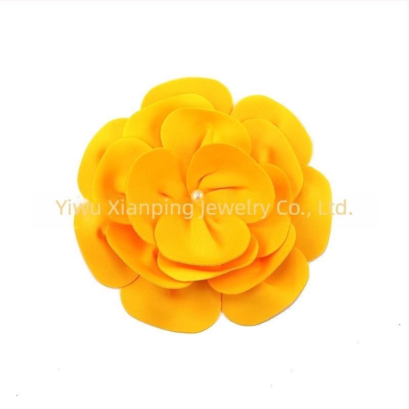 Accesoriu de păr cu floare mare, lucrat manual, stil floral modern, material: bumbac aer, formă: flori, ambalaj individual