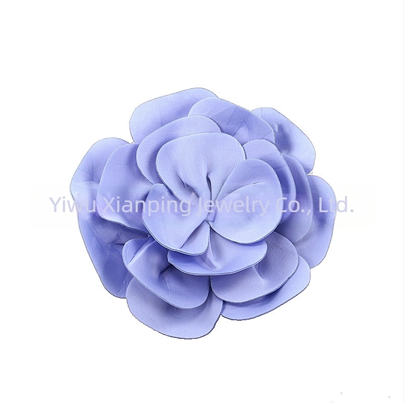 Accesoriu de păr cu floare mare, lucrat manual, stil floral modern, material: bumbac aer, formă: flori, ambalaj individual