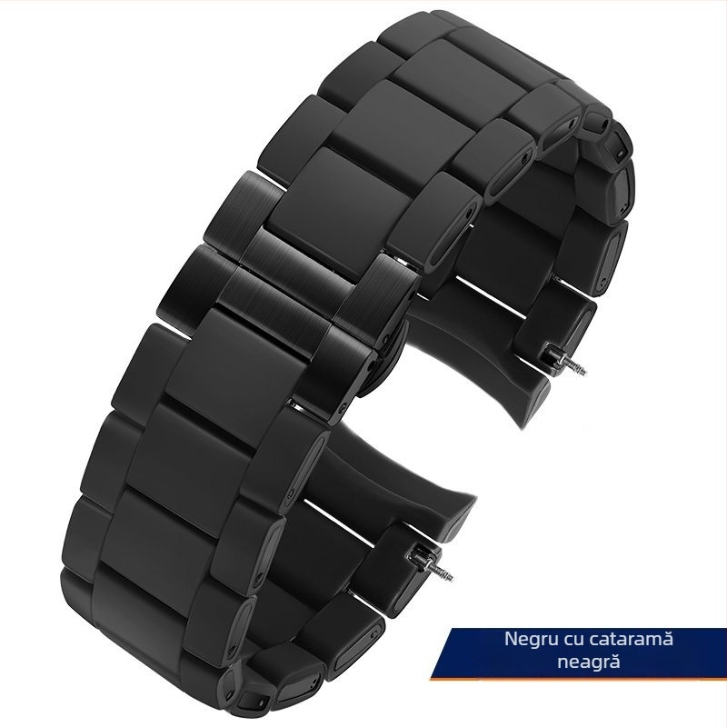 Bratara de ceas din oțel cu acoperire din cauciuc AR5889/5890/5905/5920, 20/23 mm, unisex