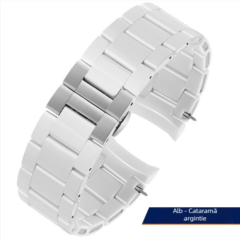Bratara de ceas din oțel cu acoperire din cauciuc AR5889/5890/5905/5920, 20/23 mm, unisex