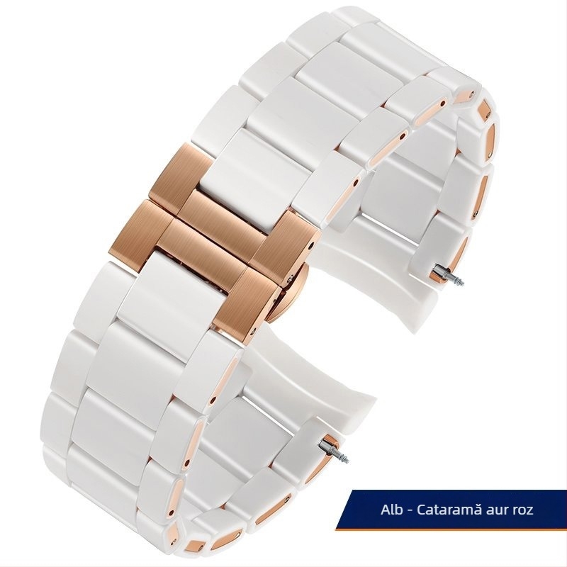 Bratara de ceas din oțel cu acoperire din cauciuc AR5889/5890/5905/5920, 20/23 mm, unisex
