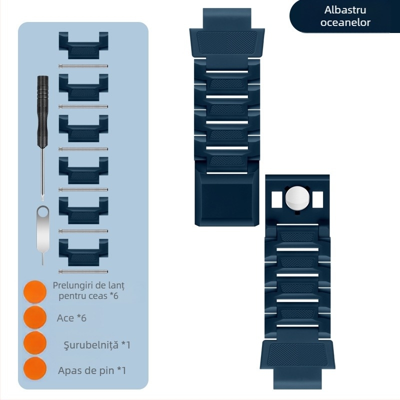 Brățară magnetică cu lanț pentru ceasuri inteligente pentru copii Little Genius, compatibilă cu D3/D2/Z6Pro/Z7/Z8/Z9/Z11, interfață 15 mm, material plastic, greutate 30 g.