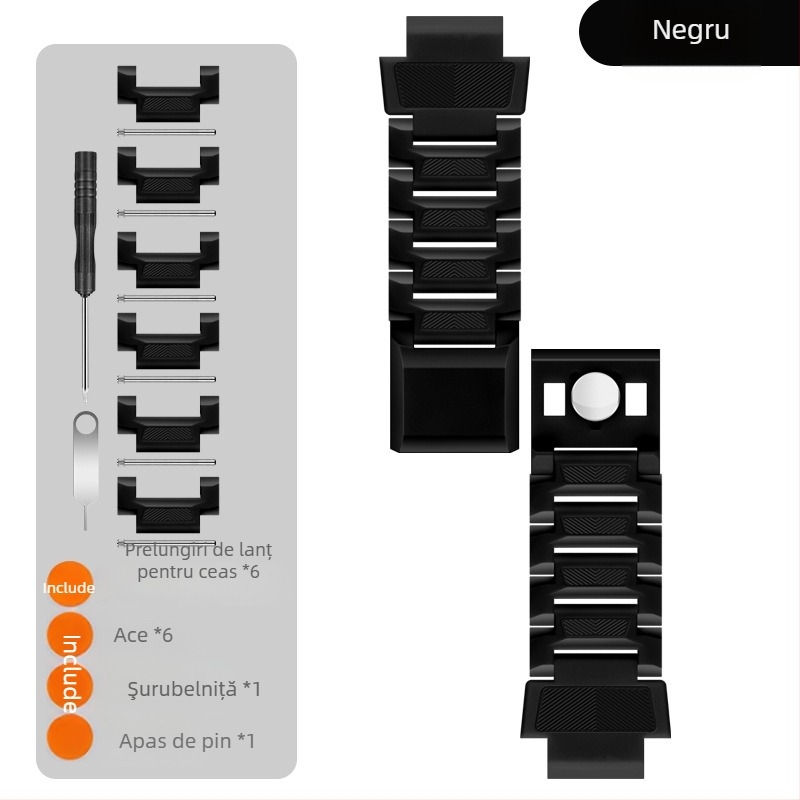 Brățară magnetică cu lanț pentru ceasuri inteligente pentru copii Little Genius, compatibilă cu D3/D2/Z6Pro/Z7/Z8/Z9/Z11, interfață 15 mm, material plastic, greutate 30 g.