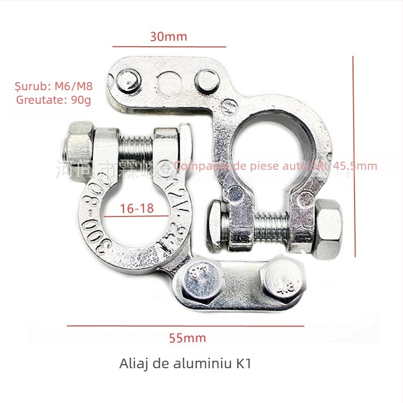 Clema terminală pentru baterie din cupru pur, model H2/y03/a3/c4/c3/d2/k1, marcă Lin junwang