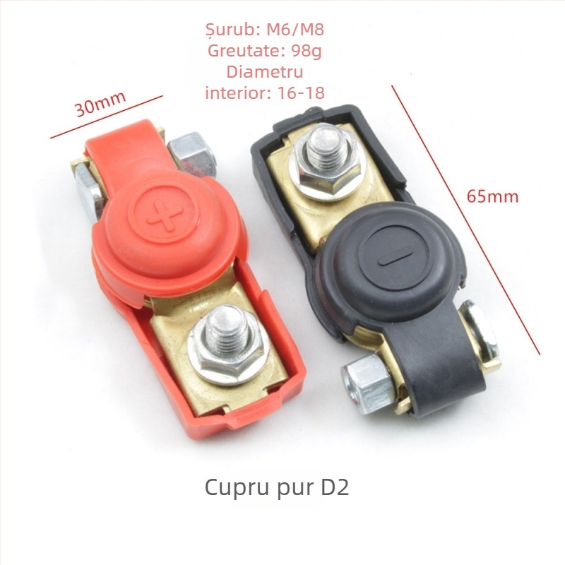 Clema terminală pentru baterie din cupru pur, model H2/y03/a3/c4/c3/d2/k1, marcă Lin junwang