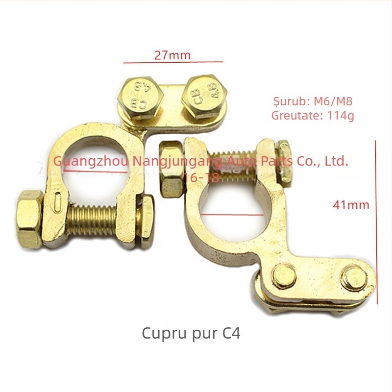 Clema terminală pentru baterie din cupru pur, model H2/y03/a3/c4/c3/d2/k1, marcă Lin junwang
