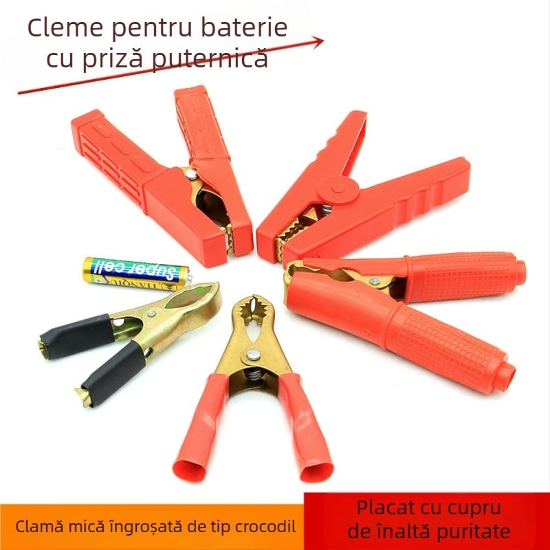Cleme baterie Pawe, clemă crocodilă, cupru pur, model N/M/L/Y/K