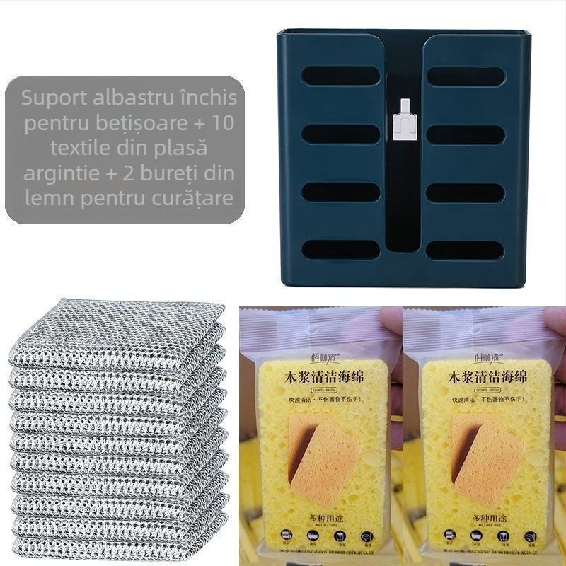 Suport de perete pentru bețișoare și linguri, material PP, spațiu de depozitare multifuncțional pentru bucătărie, origine Chaozhou