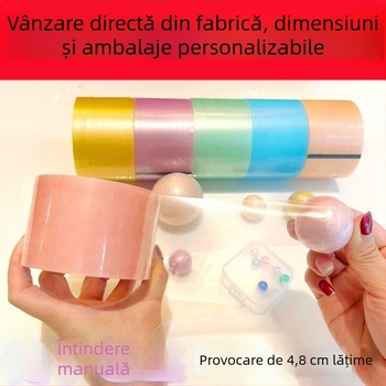 Bandă de decompression cu substrat din polipropilenă (BOPP), grosime 50 μm, logo tipărit