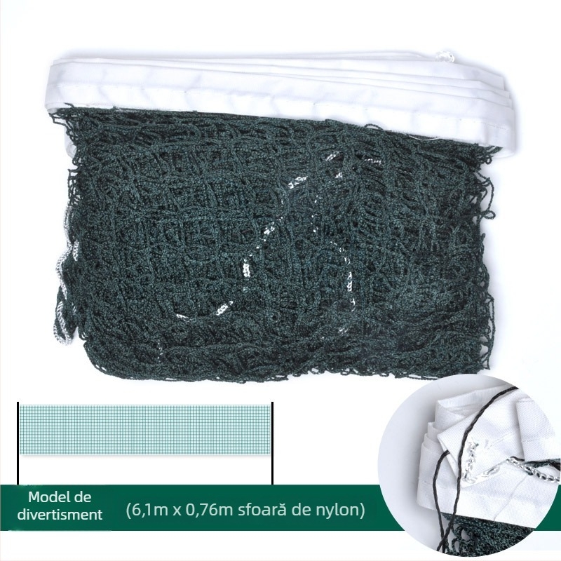 Plasă de badminton – standard pentru competiții la dublu, pliabilă și portabilă pentru interior/exterior, poliester, Yigengmei