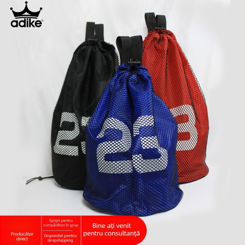 Rucsac plasă pentru baschet – personalizabil cu logo, material plasă, geantă sport pentru baschet