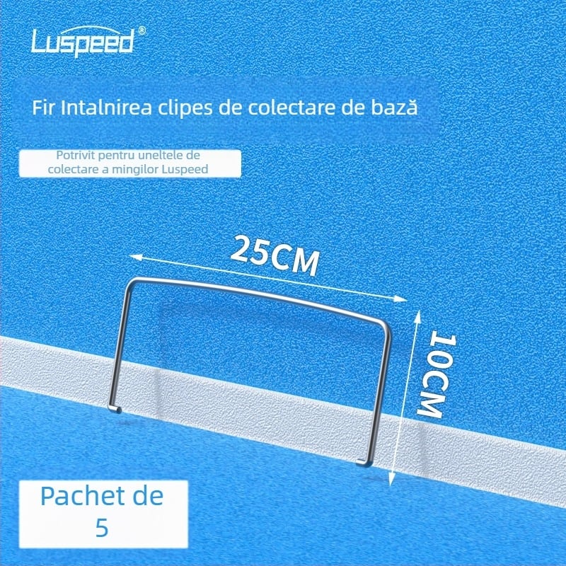 Colector de mingi de tenis ușor, telescopic, cu cilindru de colectare