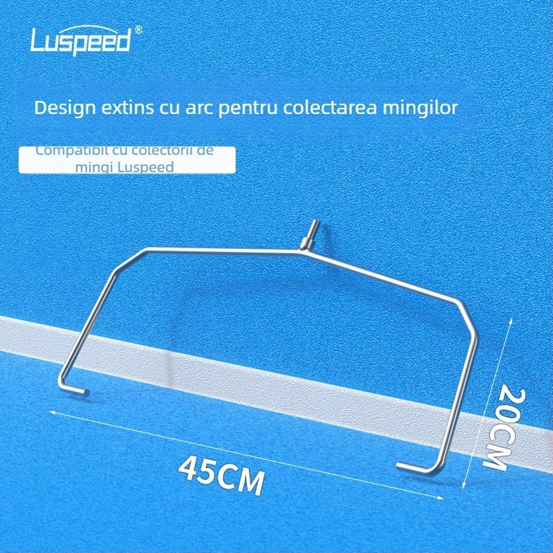 Colector de mingi de tenis ușor, telescopic, cu cilindru de colectare
