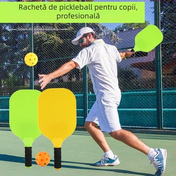 Paletă pickleball pentru familie, joc în aer liber (Material: plastic; Greutate: 25 g; Brand: Happy Star Bear)